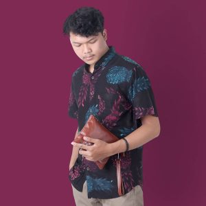 Kemeja Printing Pria Mallevic/MLV 639